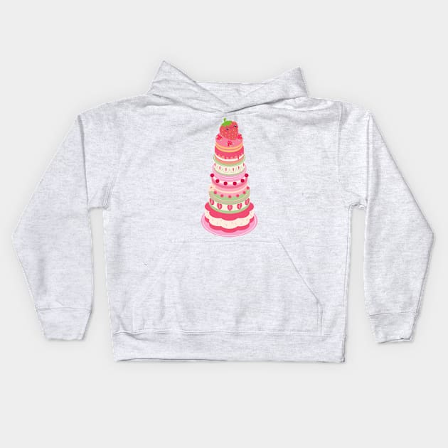 strawberry shortcake Kids Hoodie by Aesthetic_cornerr